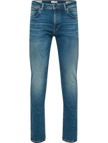 ανδρικό μπλε classic fit five pockets jeans selected homme σε προσφορά
