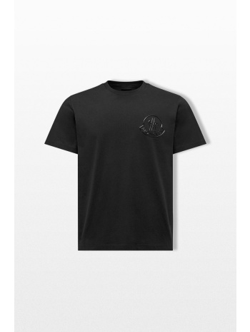 moncler ανδρικό μαύρο three-dimensional logo t-shirt