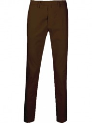 ανδρικό καφέ cotton chino trousers/marrone briglia