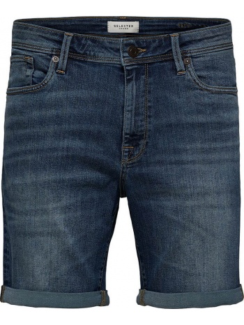 ανδρικό μπλε super stretch shorts selected homme σε προσφορά