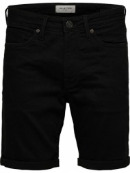 ανδρικό μαύρο super stretch shorts/black selected homme