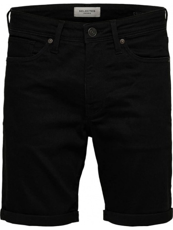 ανδρικό μαύρο super stretch shorts/black selected homme σε προσφορά