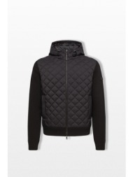 moncler ανδρικό μαύρο wool & cashmere blend hoodie