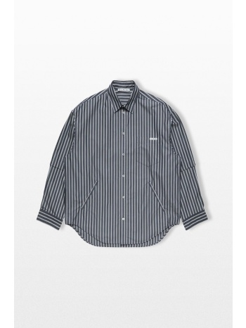 acne studios ανδρικό μπλε double-sleeve striped shirt