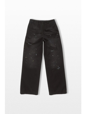 acne studios ανδρικό μαύρο washed trousers