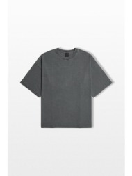 g-star ανδρικό γκρι washed multi graphic oversized t-shirt