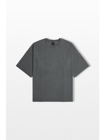 g-star ανδρικό γκρι washed multi graphic oversized t-shirt