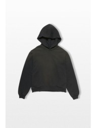 acne studios ανδρικό μαύρο fleece hoodie black