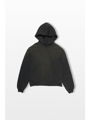 acne studios ανδρικό μαύρο fleece hoodie black