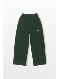 acne studios ανδρικό πράσινο fleece logo sweatpants