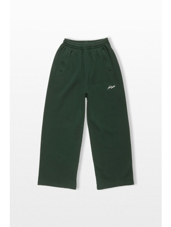 acne studios ανδρικό πράσινο fleece logo sweatpants