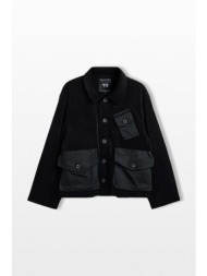 y-3 ανδρικό μαύρο velvet corduroy utility blouson jacket
