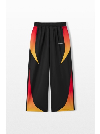 casablanca ανδρικό μαύρο gradient track pants