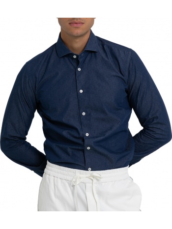ανδρικό μπλε circle pattern shirt xacus σε προσφορά