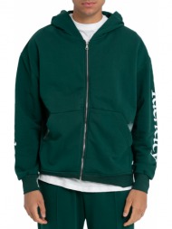 ανδρικό πράσινο hidden identity zip hoodie mira