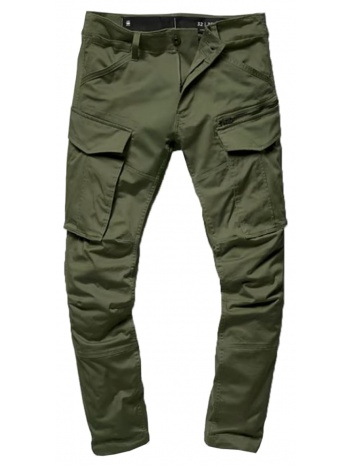 ανδρικό χακί rovic zip 3d regular tapered pants in khaki