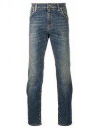 ανδρικό μπλε dg jeans with silver logo dolce & gabbana