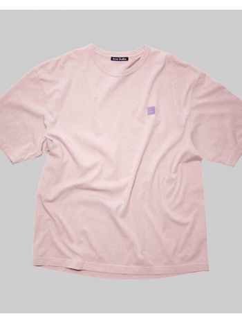 ανδρικό ροζ crew neck t-shirt unisex violet pink melange σε προσφορά