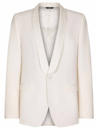 ανδρικό λευκό single-breasted wool blazer dolce & gabbana