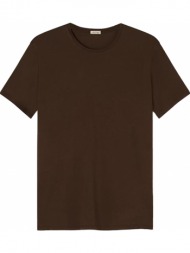ανδρικό καφέ chocolat cotton t-shirt american vintage