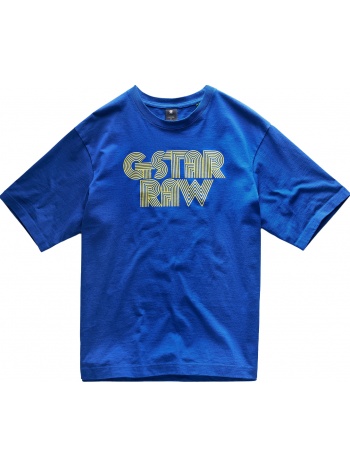 ανδρικό μπλε disco boxy t-shirt g-star σε προσφορά