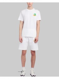 ανδρικό λευκό brush arrow t-shirt white off-white
