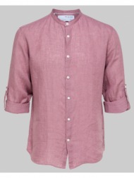 ανδρικό ροζ roz linen shirt selected homme