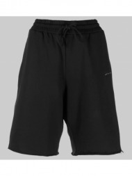 ανδρικό μαύρο logo print track shorts lardini