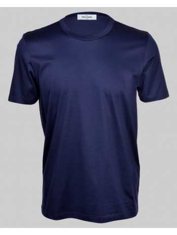 ανδρικό μπλε crew neck t-shirt blue gran sasso