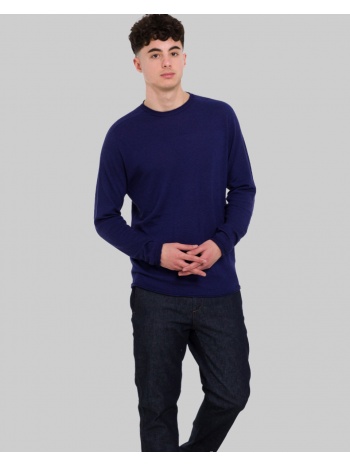 ανδρικό μπλε long sleeves t-shirt 120% lino σε προσφορά