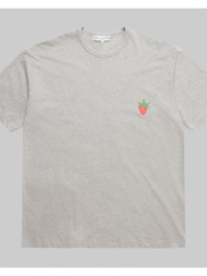 ανδρικό γκρι brett westfall strawberry oversized t-shirt comme des garçons play