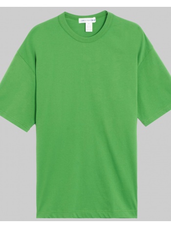 ανδρικό πράσινο logo-print cotton t-shirt comme des garçons σε προσφορά