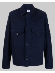 ανδρικό μπλε chest flap-pocket shirt jacket c. p. company