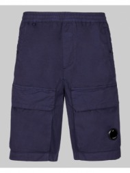 ανδρικό μπλε logo-patch cargo shorts c. p. company