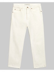 ανδρικό λευκό stonewashed-effect white jeans golden goose