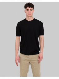 ανδρικό μαύρο knitted t-shirt 39masq