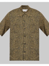 ανδρικό μαύρο hawaiian shirt saint laurent