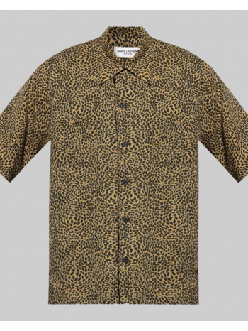 ανδρικό μαύρο hawaiian shirt saint laurent σε προσφορά
