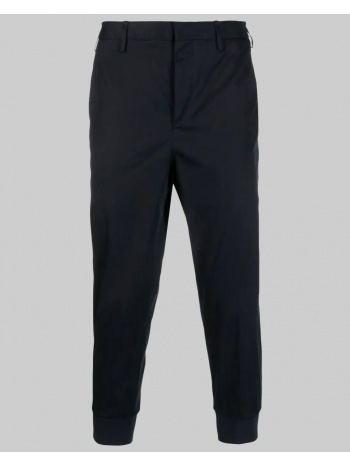ανδρικό μαύρο cropped-leg chino trousers neil barrett σε προσφορά