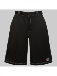 ανδρικό μαύρο white stitch canvas short heron preston