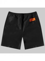 ανδρικό μαύρο ex-ray nylon shorts/ black heron preston