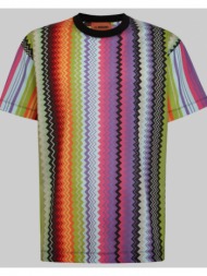 ανδρικό πολύχρωμο multicoloured vertical t-shirt missoni