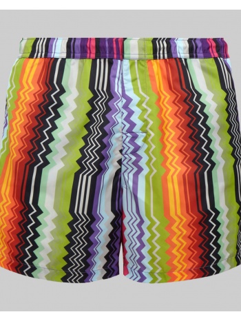 ανδρικό πολύχρωμο nylon blend zigzag swimming trunks missoni σε προσφορά