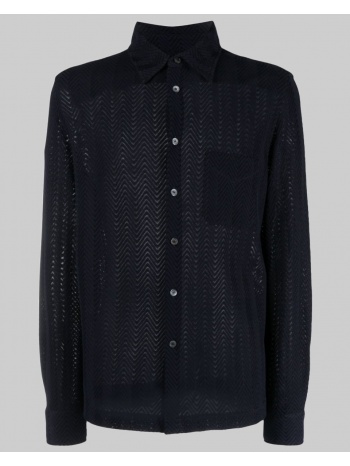 ανδρικό μαύρο zigzag-woven striped shirt missoni σε προσφορά