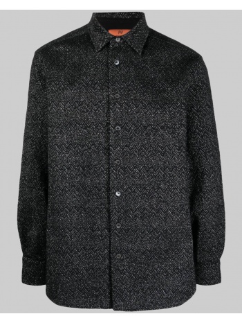 ανδρικό μαύρο metallic-threading hevron shirt missoni σε προσφορά