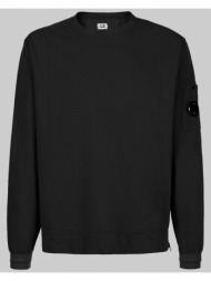 ανδρικό μαύρο side zip sweatshirt c. p. company