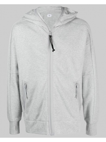 ανδρικό γκρι goggles-detail jersey-fleece hoodie in grey c σε προσφορά