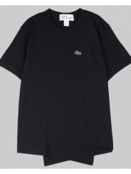 ανδρικό μαύρο asymmetrical t-shirt in black comme des garçons shirt