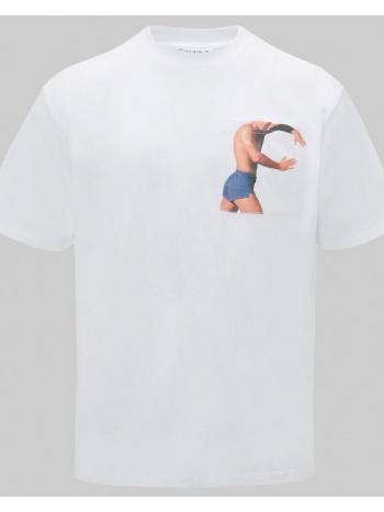 ανδρικό λευκό chest pocket t-shirt jw anderson σε προσφορά