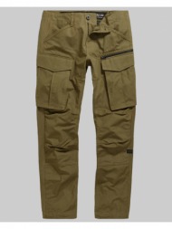 ανδρικό μαύρο rovic zip 3d regular tapered pants in olive g-star